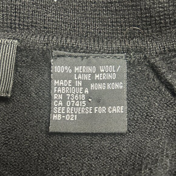 EUC Boss Hugo Boss Long Sleeved Kint Polo Sweater Merino Wool Size Medium - Picture 10 of 12